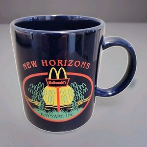 Vintage McDonald’s New Horizons Coffee Mug 2000 Blue Raysway LMT Intl USA